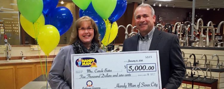 Congratulations to our $5,000 Bathroom Giveaway winner!